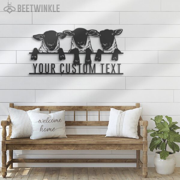 Custom-Sheep-Farmhouse-Metal-Wall-Art-LED-Light