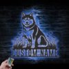 Custom-Shiba-Inu-Dog-Metal-Wall-Art-LED-Light_2