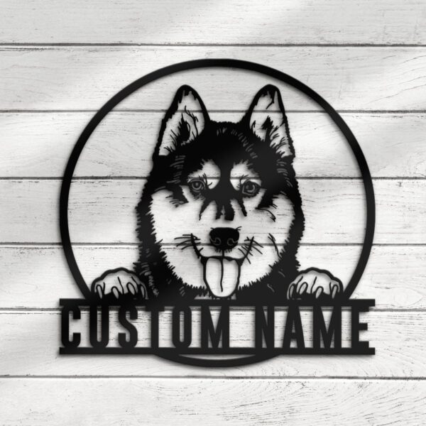 Custom-Siberian-Husky-Metal-Wall-Art-LED-Light_6