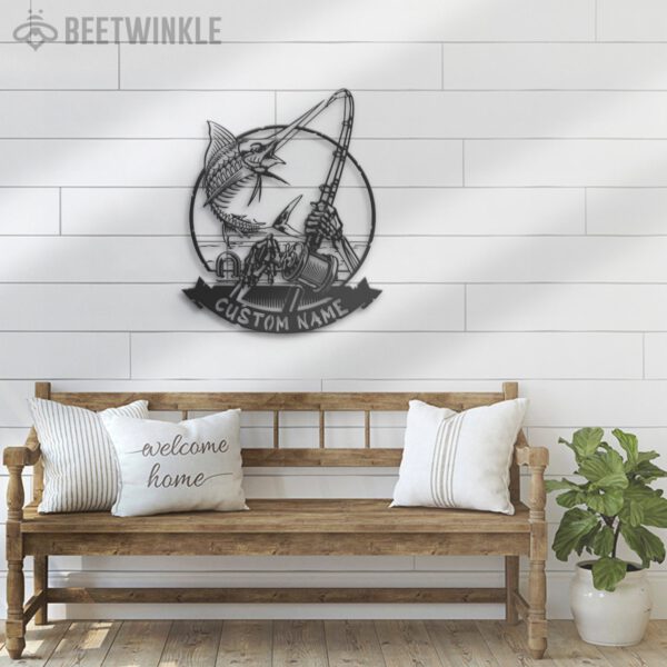 Custom-Skeleton-Marlin-Fishing-Metal-Wall-Art-LED-Light-7