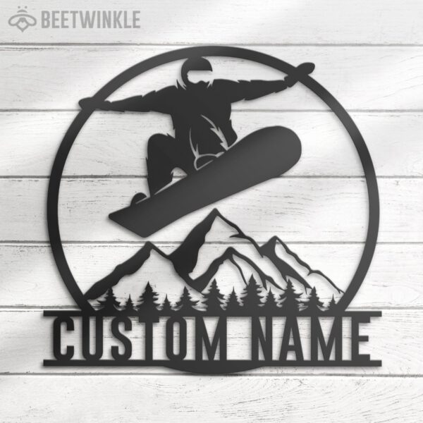 Custom-Snowboarding-Metal-Wall-Art-LED-Light-2-3