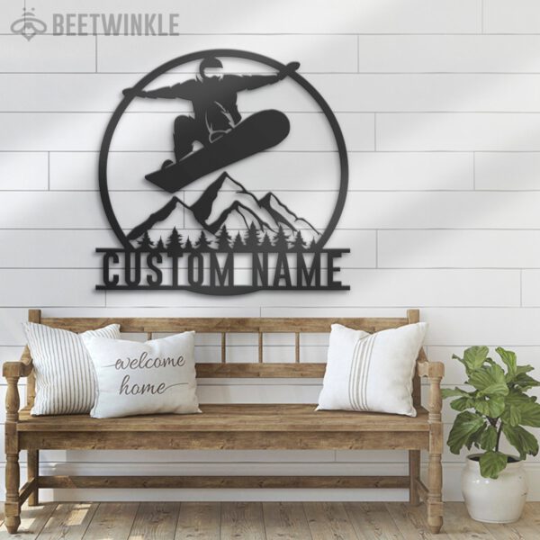 Custom-Snowboarding-Metal-Wall-Art-LED-Light-3-3