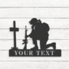 Custom-Soldier-Kneeling-Praying-At-Memorial-Cross-Metal-Wall-Art-Led-Light-6