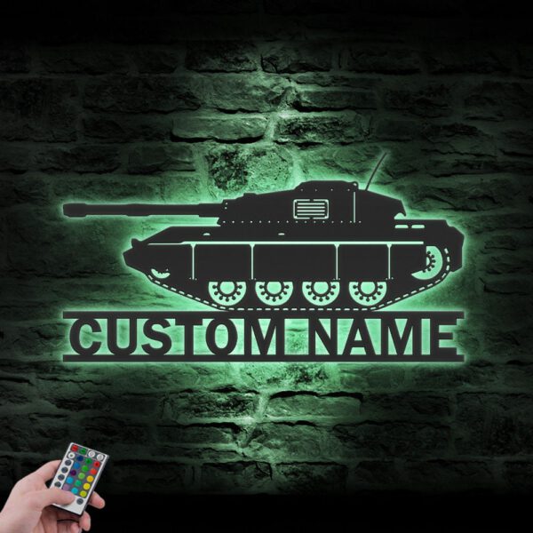 Custom-Soldier-Military-Tank-Metal-Wall-Art-LED-Light-8-1