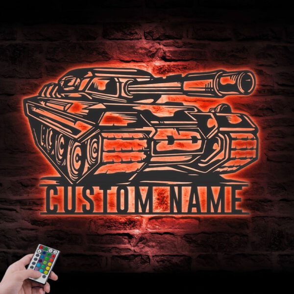 Custom-Soldier-Military-Tank-Metal-Wall-Art-LED_2