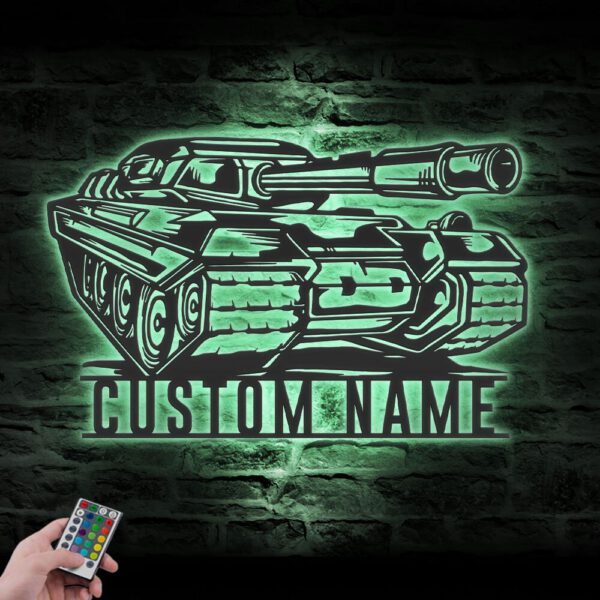 Custom-Soldier-Military-Tank-Metal-Wall-Art-LED_4