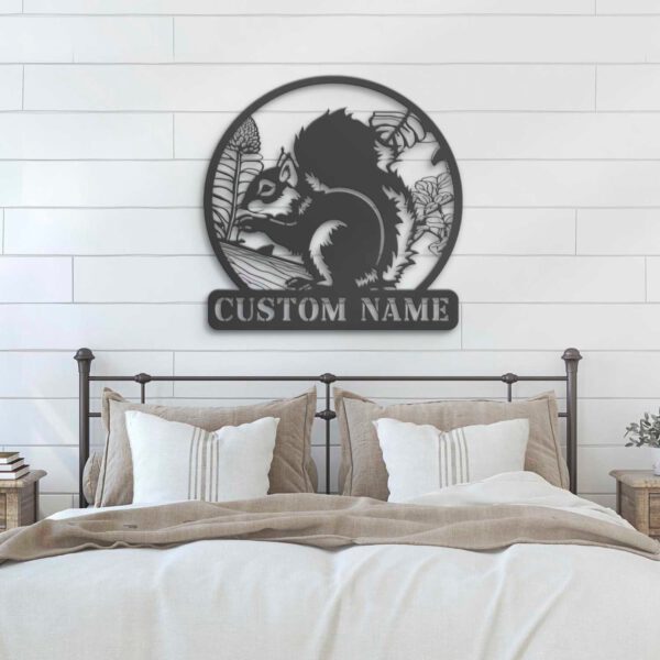 Custom-Squirrel-Metal-Wall-Art-LED-Light-4