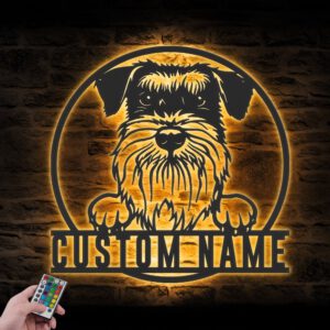 Custom-Standard-Schnauzer-Metal-Wall-Art-LED-Light_1