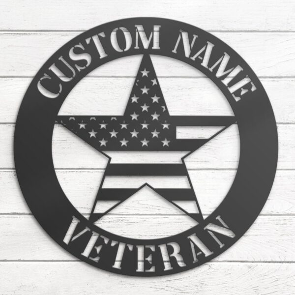 Custom-Star-US-Flag-Soldier-Military-Metal-Wall-Art-LED-Light