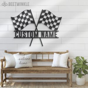 Custom-Start-Finish-Racing-Flag-Metal-Wall-Art-LED-Light-3-2