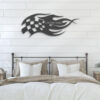 Custom-Start-Finish-Racing-Flag-Metal-Wall-Art-LED-Light-4