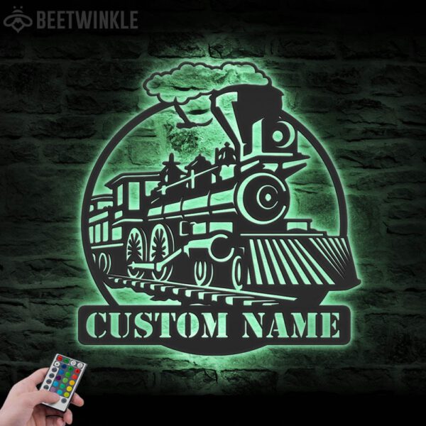 Custom-Steam-Engine-Train-Locomotive-Metal-Wall-Art-with-LED-Light-1