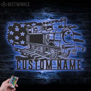 Custom-Steam-Engine-Train-Locomotive-Metal-Wall-Art-with-LED-Light-3