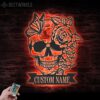 Custom-Sugar-Skull-Metal-Wall-Art-with-LED-Light-5