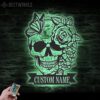 Custom-Sugar-Skull-Metal-Wall-Art-with-LED-Light-7