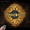 Custom-Sunflower-Monogram-Metal-Wall-Art-LED-Light-2-1