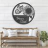 Custom-Sunflower-Monogram-Metal-Wall-Art-LED-Light-3