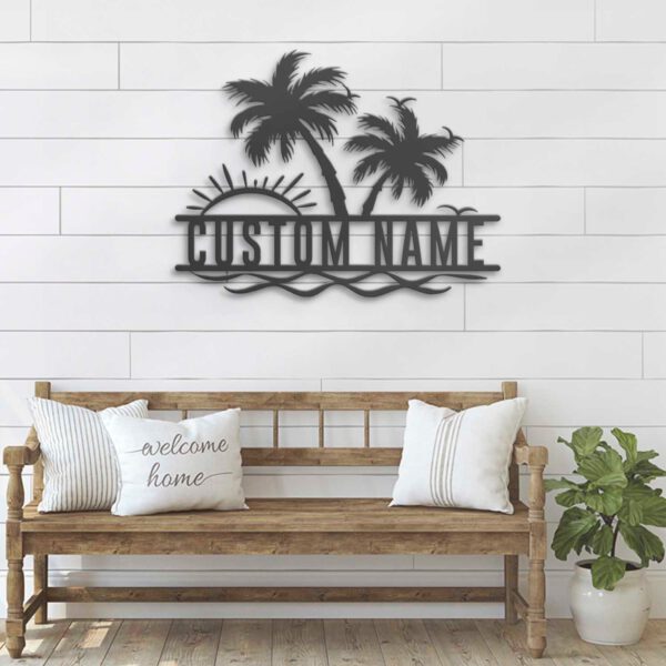 Custom-Sunshine-Palm-Tree-Beach-House-Metal-Wall-Art-LED-Light