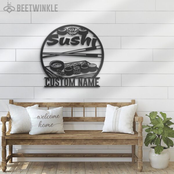 Custom-Sushi-Restaurant-Metal-Wall-Art-LED-Light-2