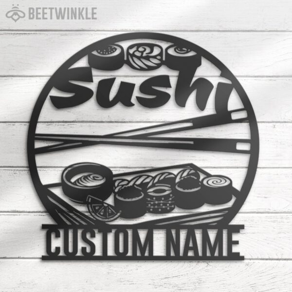 Custom-Sushi-Restaurant-Metal-Wall-Art-LED-Light-3