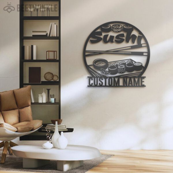 Custom-Sushi-Restaurant-Metal-Wall-Art-LED-Light-5