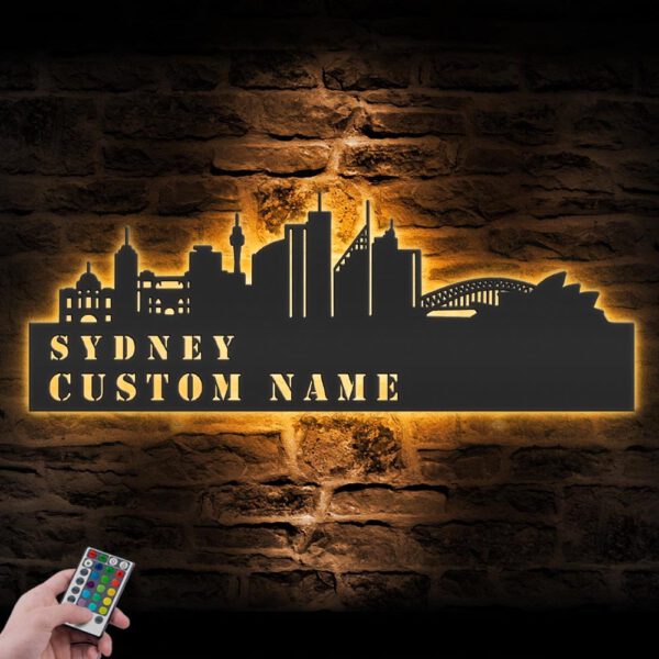 Custom-Sydney-Skyline-Metal-Wall-Art-LED-Light