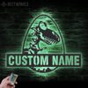 Custom-T-Rex-Tyrannosaurus-Dinosaur-Metal-Wall-Art-LED-Light-3