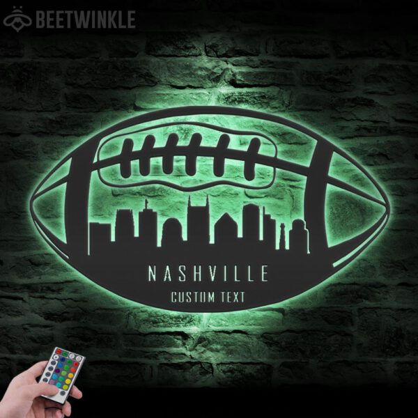 Custom-Tennessee-Skyline-American-Football-Metal-Wall-Art-LED-Light