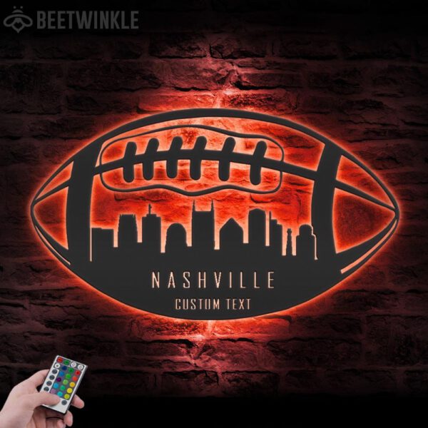 Custom-Tennessee-Skyline-American-Football-Metal-Wall-Art-LED-Light-8