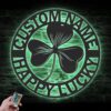 Custom-Three-Leaf-Clover-Metal-Wall-Art-LED-Light-6