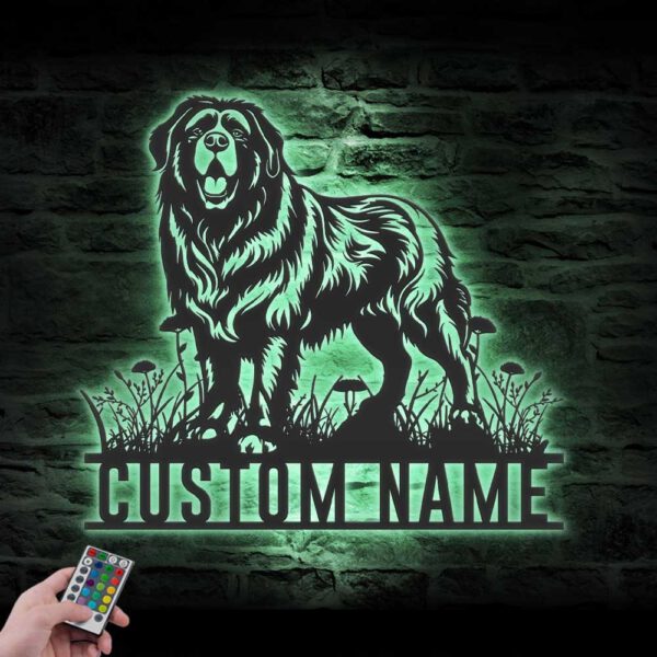 Custom-Tibetan-Mastiff-Metal-Wall-Art-LED-Light_7