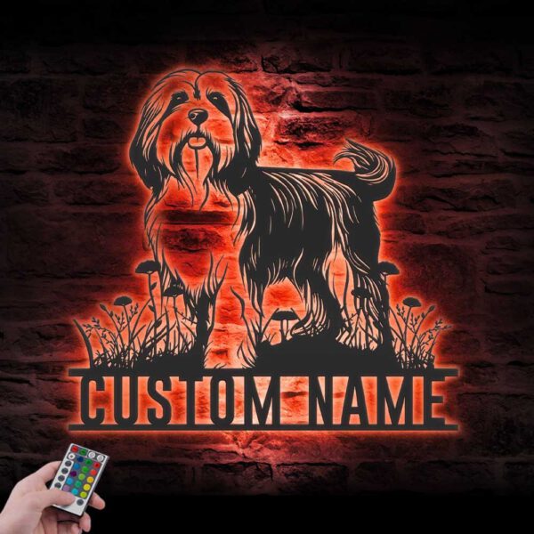 Custom-Tibetan-Terrier-Metal-Wall-Art-LED-Light_3