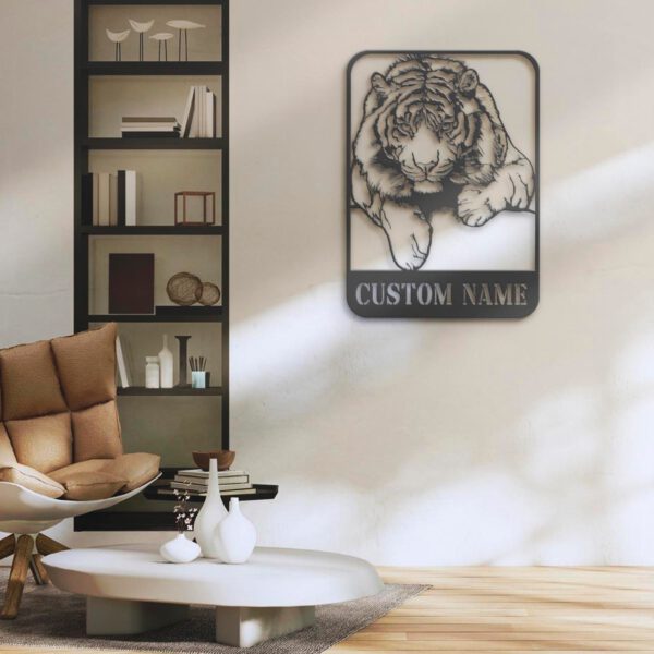 Custom-Tiger-Metal-Wall-Art-LED-Light-4