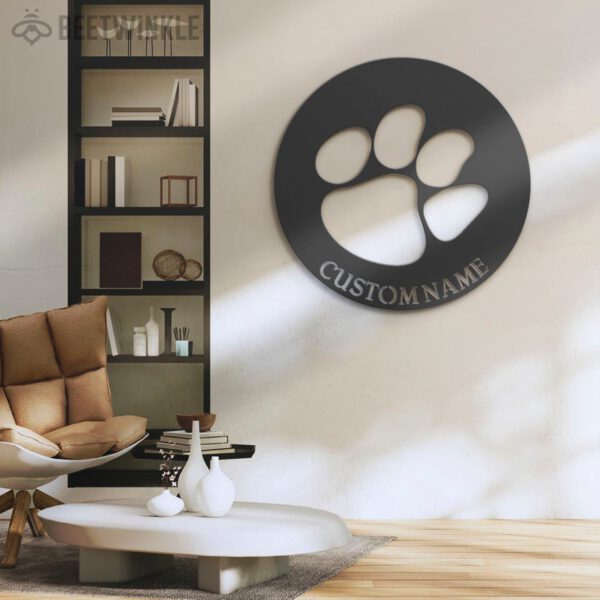 Custom-Tiger-Paw-Metal-Wall-Art-LED-Light-2-1