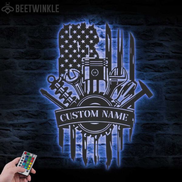 Custom-Tools-Repair-Metal-Wall-Art-LED-Light-19