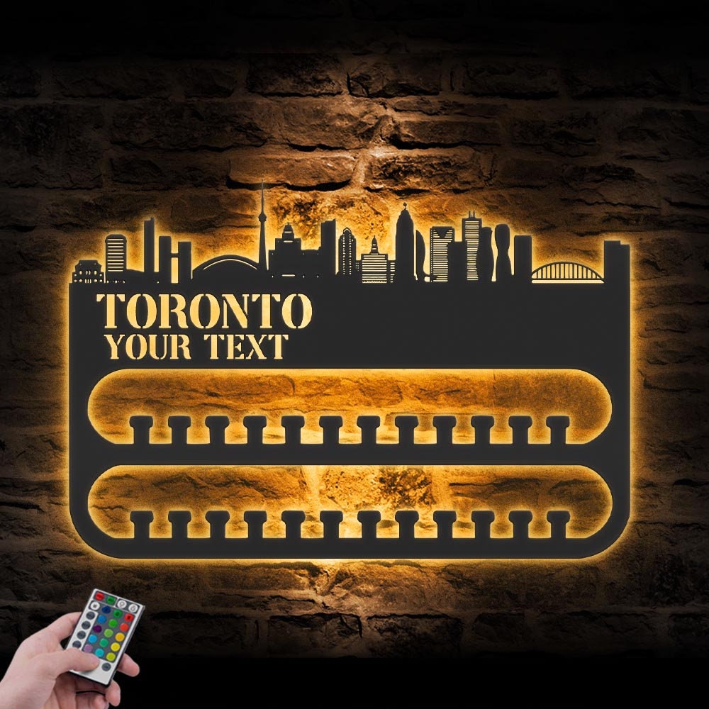 Custom-Toronto-Skyline-Sport-Medal-Hanger-With-Led-Light_3