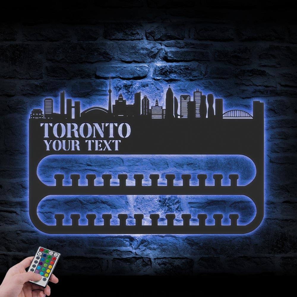 Custom-Toronto-Skyline-Sport-Medal-Hanger-With-Led-Light_5