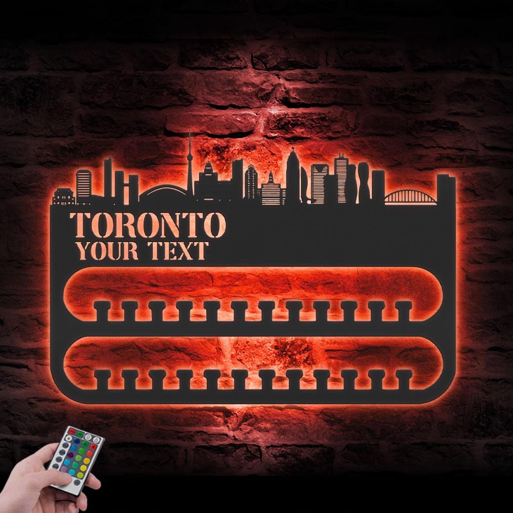 Custom-Toronto-Skyline-Sport-Medal-Hanger-With-Led-Light_6