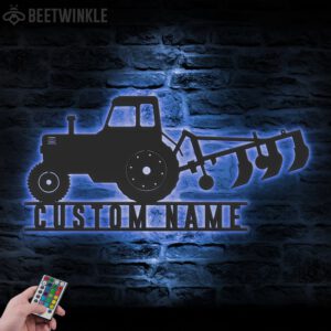 Custom-Tractor-Driver-Metal-Wall-Art-LED-Light-10