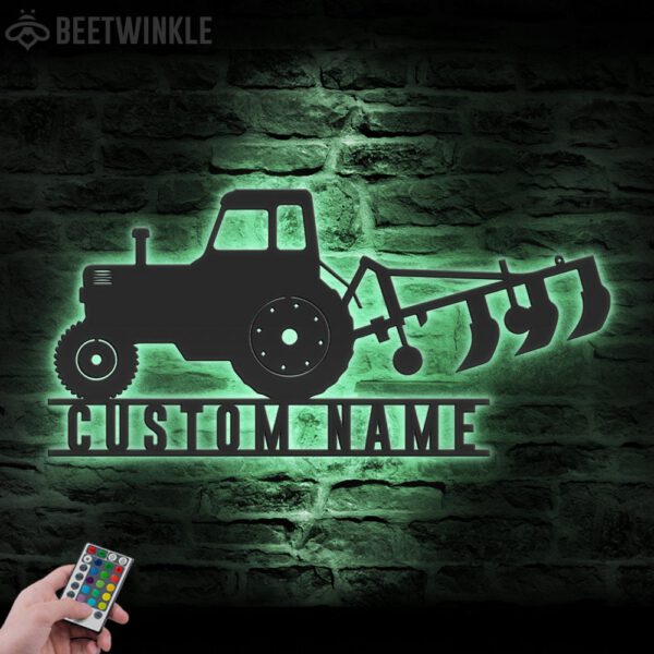 Custom-Tractor-Driver-Metal-Wall-Art-LED-Light-13