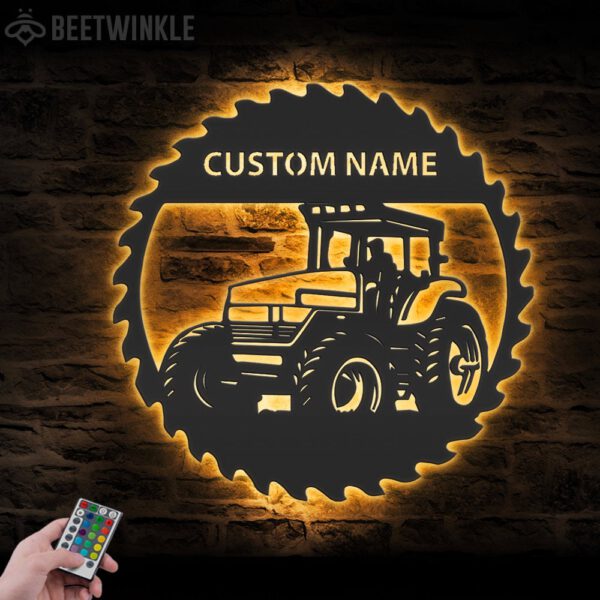 Custom-Tractor-Driver-Metal-Wall-Art-LED-Light-7