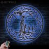 Custom-Tree-Of-Life-Mother-With-Child-Metal-Wall-Art-with-LED-Light-3