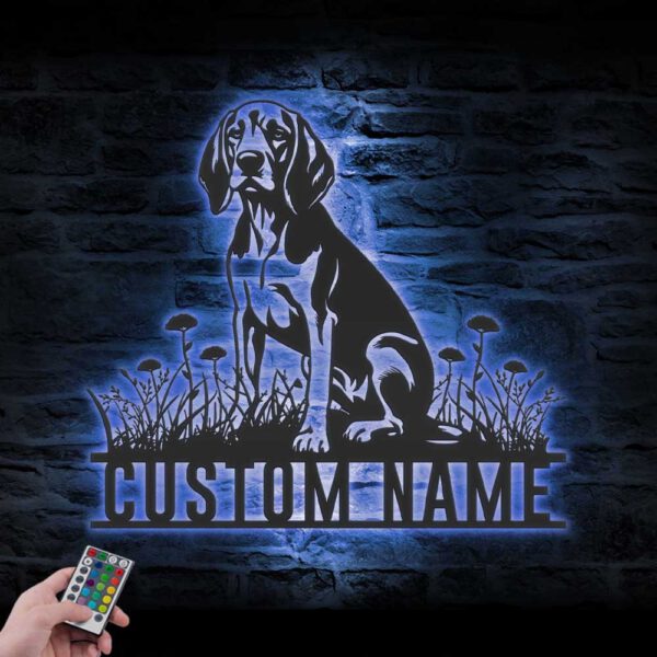 Custom-Treeing-Walker-Coonhound-Metal-Wall-Art-LED-Light_7