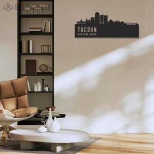 Custom-Tucson-Skyline-Metal-Wall-Art-LED-Light-2