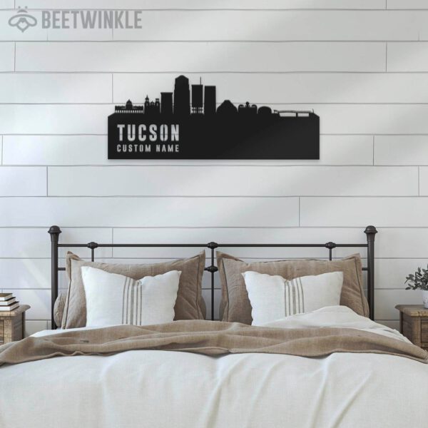 Custom-Tucson-Skyline-Metal-Wall-Art-LED-Light-4