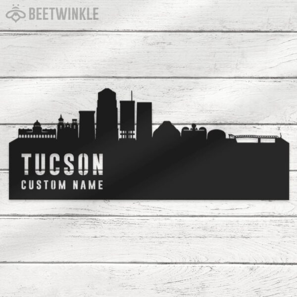 Custom-Tucson-Skyline-Metal-Wall-Art-LED-Light