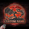 Custom-Turkey-Bass-Fishing-Duck-Hunting-Metal-Wall-Art-LED-Light-1