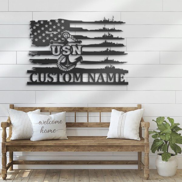 Custom-US-Anchor-Navy-Ships-Metal-Wall-Art-Led-Light-2