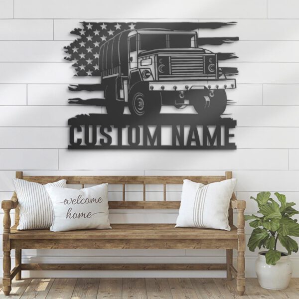 Custom-US-Army-Transport-Metal-Wall-Art-LED-Light_4