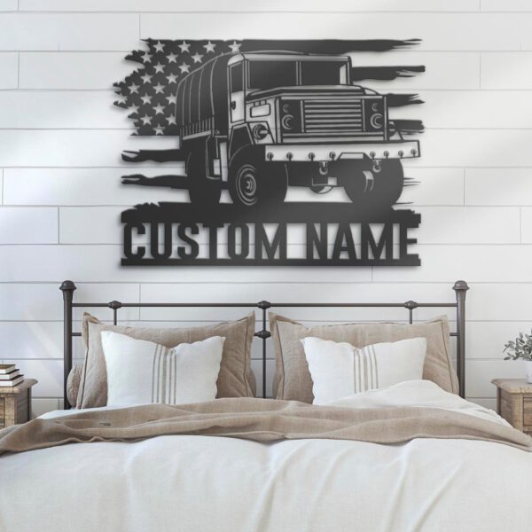 Custom-US-Army-Transport-Metal-Wall-Art-LED-Light_5